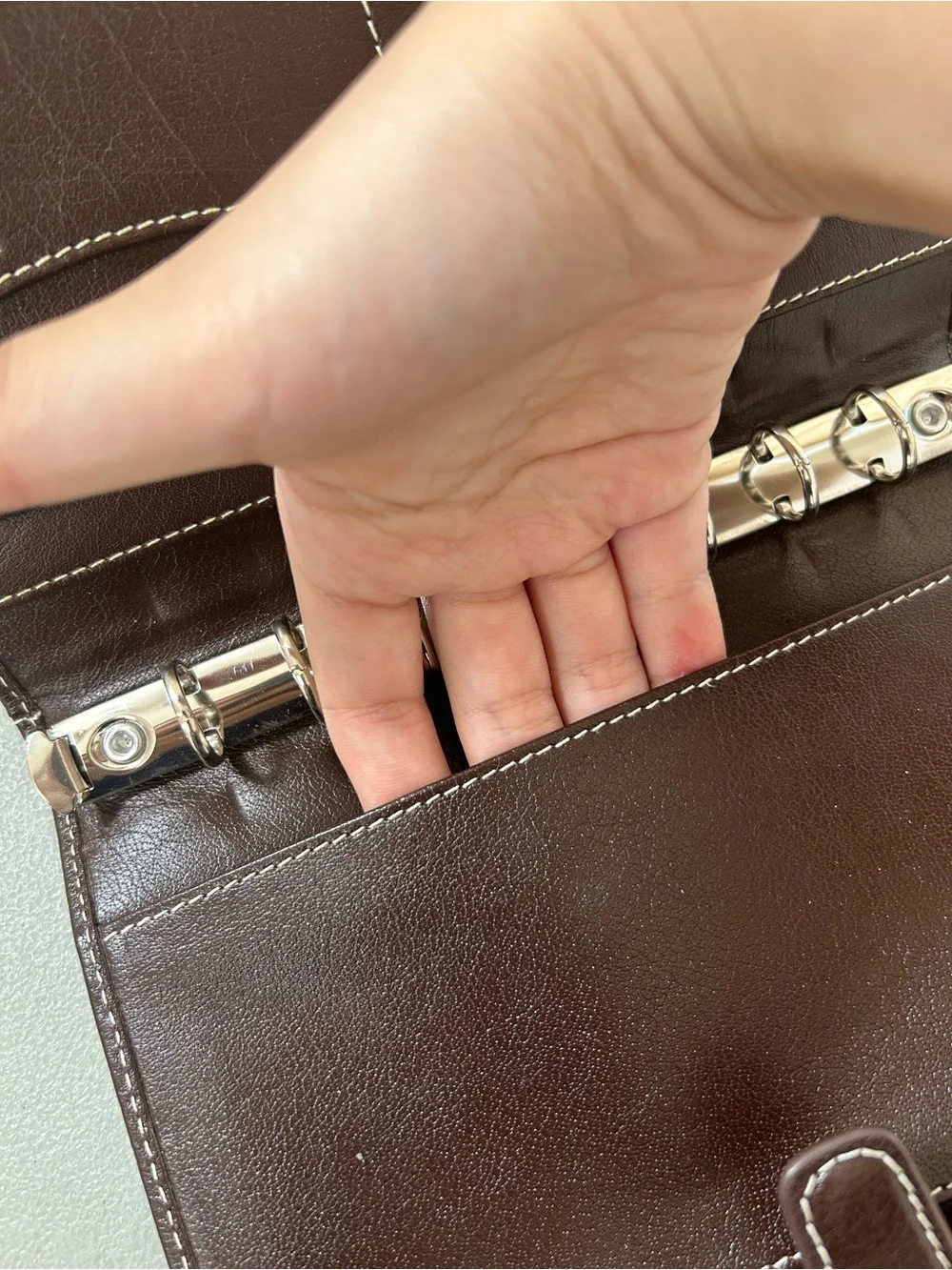 Filofax Brown Personal Compact Holborn